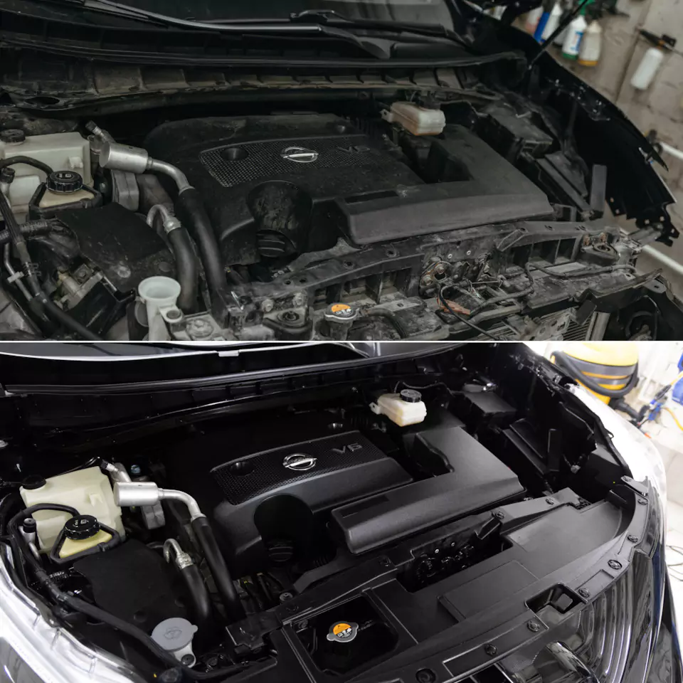Восстановили Nissan Murano за 1 900 000 рублей! Кузовной ремонт и покраска, антихром, оклейка полиуретаном, окрас дисков и суппортов, комплекс детейлинг-услуг и реставрация кожи